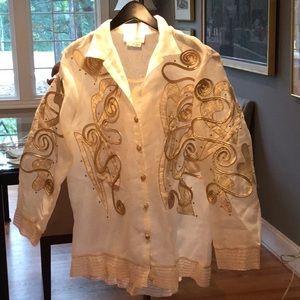 Nomi rubenstein vintage Blouse/jacket perfect for the holidays